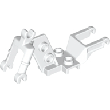 white motorcycle chassis clip for handle