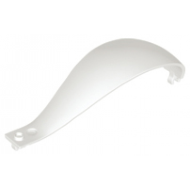 white panel 4 x 4 x 11 curved tapered with clip at each end