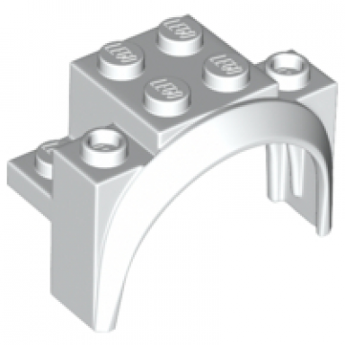 white vehicle mudguard 4 x 2 1 2 x 2 1 3 with arch round