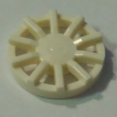 white wheel cover 10 spoke - for wheel 18976