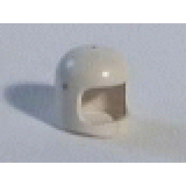 white minifigure headgear helmet space town with thin chin strap undetermined type
