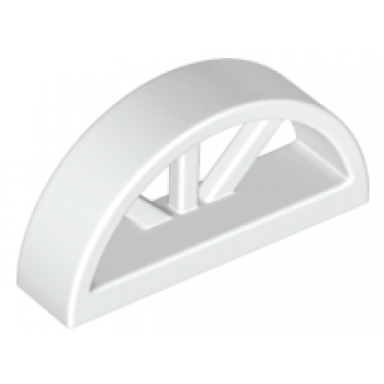 white window 1 x 4 x 1 2 3 with spoked rounded top