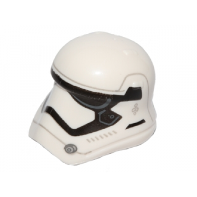 white minifigure headgear helmet sw stormtrooper ep 7 rounded mouth pattern