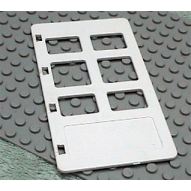white duplo door window pane 1 x 3 1 2 x 5 1 3 with six panes