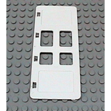 white duplo door window pane 1 x 3 x 5 with four panes