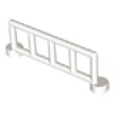 white duplo fence 1 x 6 x 1 1 2 railing with 5 posts