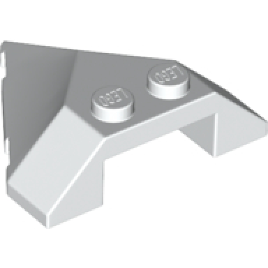 white wedge 4 x 4 pointed