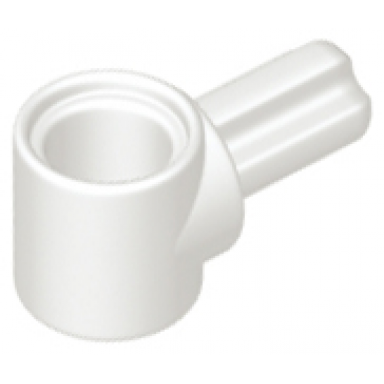 white technic axle and pin connector hub with 1l axle