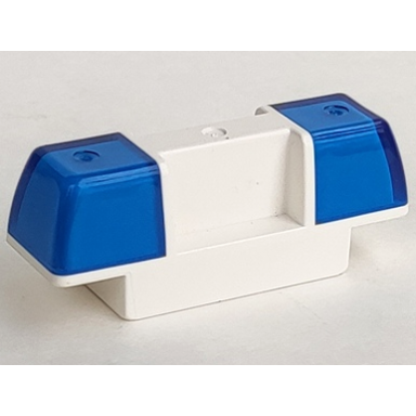 duplo siren with trans-dark blue lights