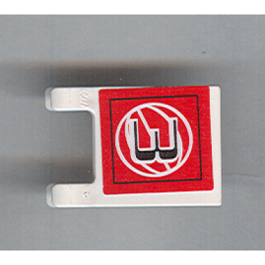 white flag 2 x 2 square with black number 3 and white wire frame basketball on red background pattern sticker - sets 3432 3433