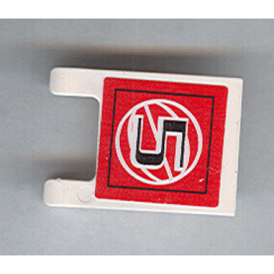 white flag 2 x 2 square with black number 5 and white wire frame basketball on red background pattern sticker - sets 3432 3433