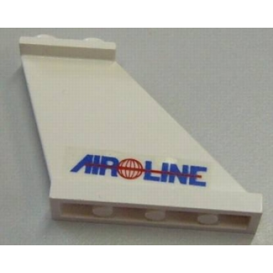 tail 4 x 1 x 3 with blue air line and red globe and line pattern on right side sticker - sets 6597 10159