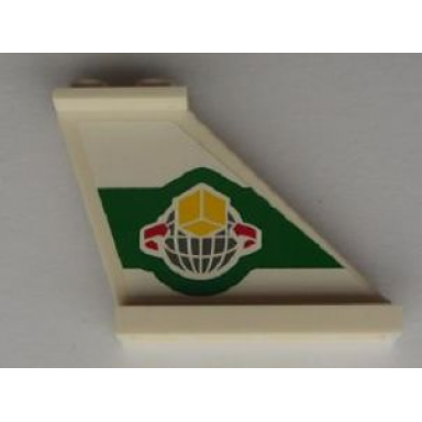 white tail 4 x 1 x 3 with box and arrows and globe right and red sp3 badge and black police left pattern stickers - set 5983