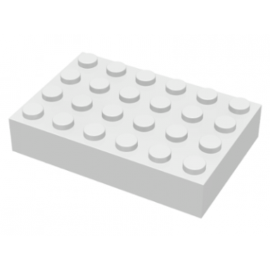 white brick 4 x 6