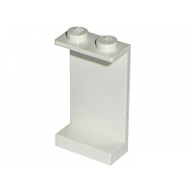 white panel 1 x 2 x 3 - solid studs