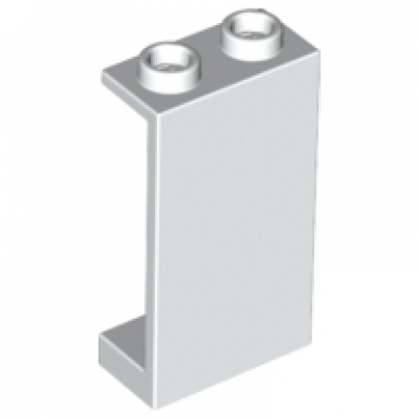 white panel 1 x 2 x 3 - hollow studs