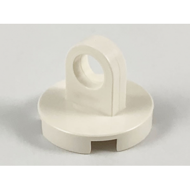 white tile round 2 x 2 with lifting ring thin