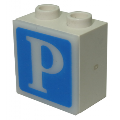 white electric light 1 1 8 x 2 x 1 2 3 cabinet with lamp holes sign back with milky white electric light 2 x 2 clip-on plate with parking pattern 2383 2384pb04