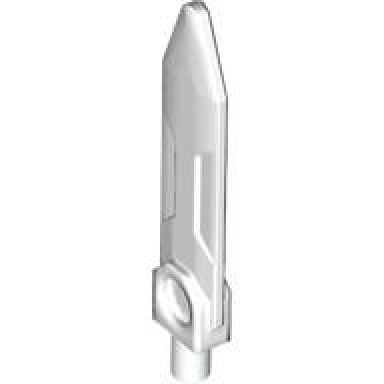 white minifigure weapon sword blade with bar