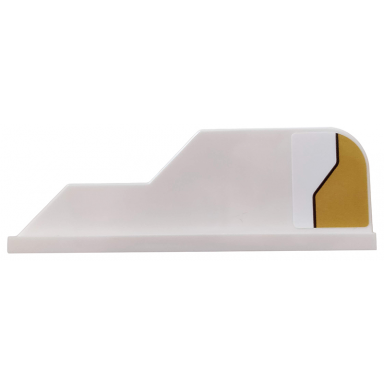 white tail 8 x 1 with stepped fin with gold decoration pattern model left side sticker - set 75970