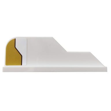 white tail 8 x 1 with stepped fin with gold decoration pattern model right side sticker - set 75970