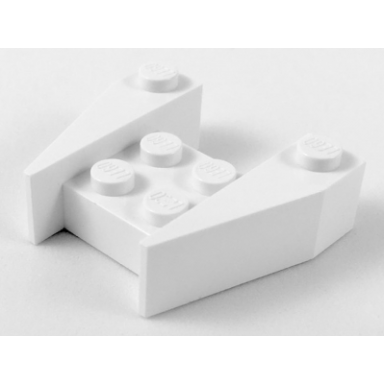 white wedge 3 1 2 x 4 without stud notches
