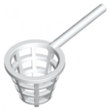 white minifigure utensil net - small meshed