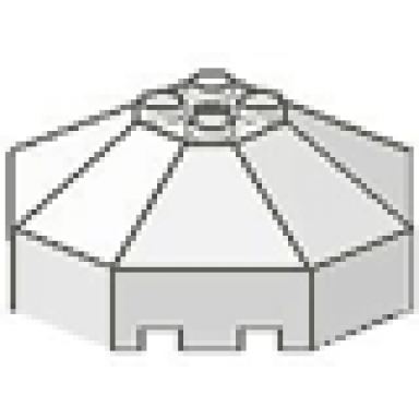 white windscreen 6 x 6 x 2 octagonal canopy with axle hole