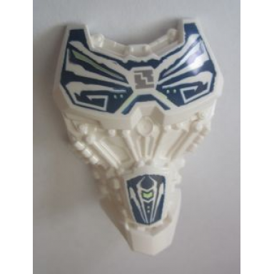white large figure torso with bionicle blue and gray pattern