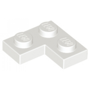 white plate 2 x 2 corner