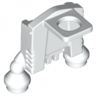 white minifigure jet pack with nozzles and stud