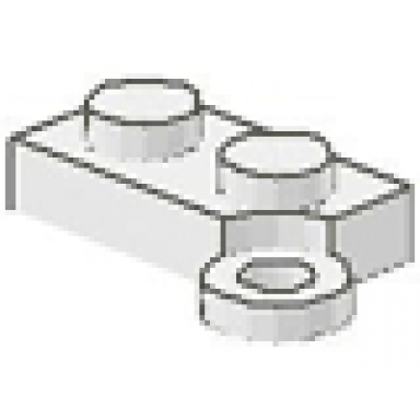 white hinge plate 1 x 4 swivel base