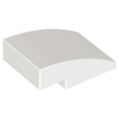 white slope curved 3 x 2