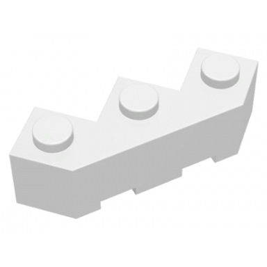 white brick modified facet 3 x 3