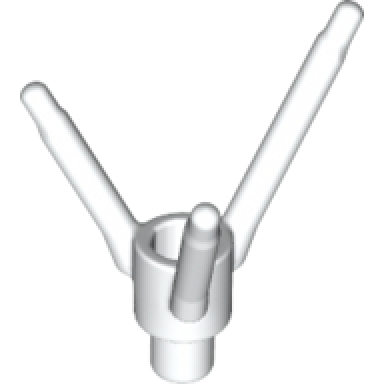 white plant flower stem with bar holder bar and 3 stems