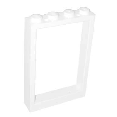 white window 1 x 4 x 5 with solid studs
