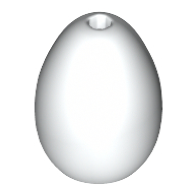 white egg with small pin hole