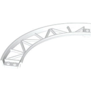 white train track roller coaster curve 90 degrees