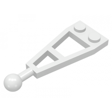 white plate modified 1 x 2 with long tow ball