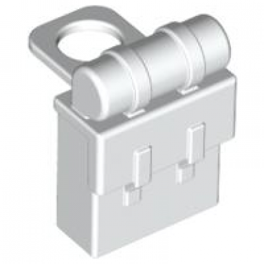 white minifigure backpack non-opening