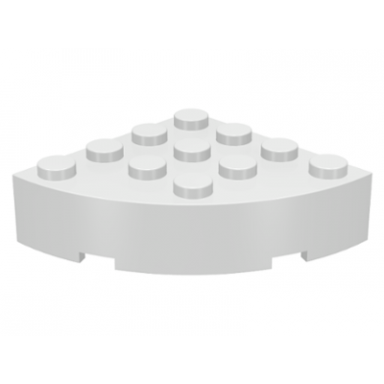 white brick round corner 4 x 4 full brick