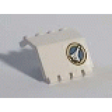 white panel 2 x 4 x 3 1 3 with hinge with shuttle and yellow circle pattern right sticker - set 6456