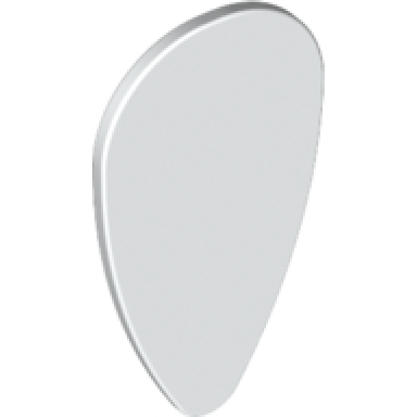 white minifigure shield oval