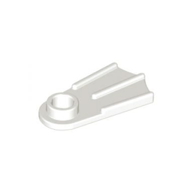 white minifigure footgear flipper