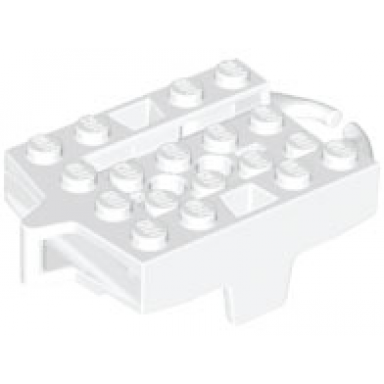 white vehicle base 4 x 5 roller coaster car