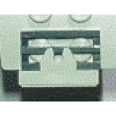 white magnet holder tile 2 x 2 - short arms