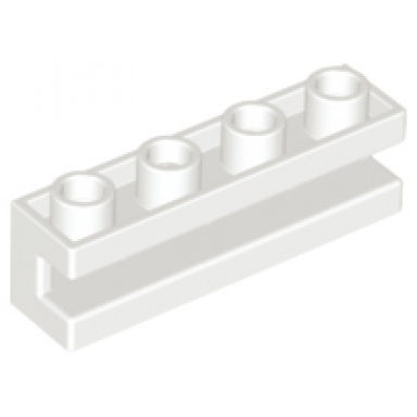 white brick modified 1 x 4 with channel