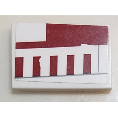 white tile 2 x 3 with x-wing red five luke skywalker signs pattern model right side sticker - set 75218