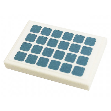 white tile 2 x 3 with solar panel with metallic light blue squares pattern sticker - set 41443