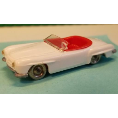 white ho scale mercedes 190sl red interior